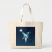 Celestial Voyage: Gravity Tote Bag Design" (Edit) Jumbo Stoffbeutel (Vorne)