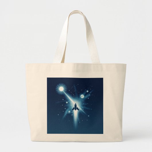 Celestial Voyage: Gravity Tote Bag Design" (Edit) Jumbo Stoffbeutel (Vorne)