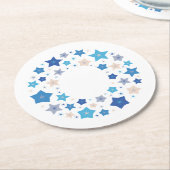 Celestial Waltz Runder Pappuntersetzer (Angewinkelt)