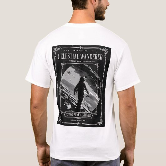 Celestial Wanderer Astro-Punk T-Shirt (Rückseite)