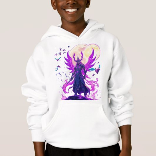 Celestial Warrior of the Neon Moon Hoodie (Vorderseite)