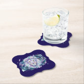 Celestial Watercolor Lion Galaxy Coaster Untersetzer (Vor Ort)