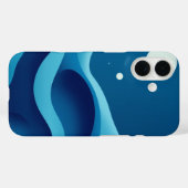 Celestial Waves: Ein Abstrakter Traum Case-Mate iPhone Hülle (Rückseite (Horizontal))