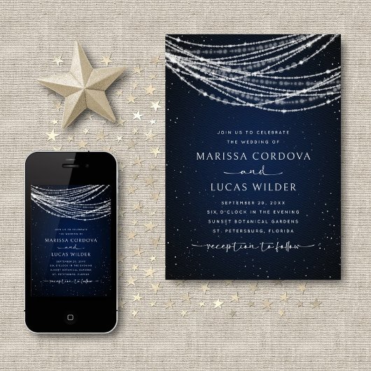 Celestial Wedding Einladung
