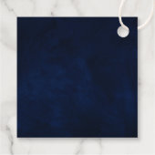 Celestial Wedding Floral Calligraphy Vielen Dank Geschenkanhänger (Rückseite)