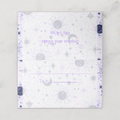 Celestial Wedding Folded Platzkarte (Außenseite Aufgefaltet)