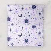 Celestial Wedding Folded Platzkarte (Innenseite Aufgefaltet)