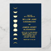 Celestial Wedding Folieneinladung (Vorderseite)