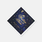 Celestial Wedding geschrieben in The Stars Blue &  Serviette (Ecke)