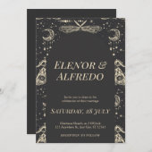 Celestial Wedding Invite Einladung (Vorne/Hinten)