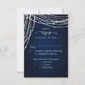 Celestial Wedding RSVP Karte (Vorderseite)