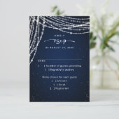 Celestial Wedding RSVP Karte (Stehend Vorderseite)