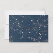 Celestial Wedding RSVP-Karte RSVP Karte (Rückseite)