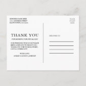 Celestial Wedding Sky Moon Stars Floral Vielen Dan Postkarte (Rückseite)