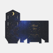 Celestial Wedding Starry Night Blue Sky Gold Stars Geschenkschachtel (Ungefaltet)
