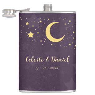 Celestial Wedding Starry Sky Flachmann