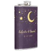 Celestial Wedding Starry Sky Flachmann (Rechts)