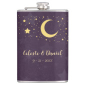 Celestial Wedding Starry Sky Flachmann (Vorderseite)