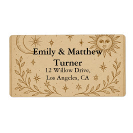 Celestial Wedding Sun and Moon Design