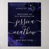 Celestial Wedding Theme Willkommenszeichen 18x24 Poster (Vorne)