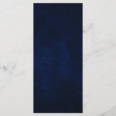 Celestial Wedding Watercolor Moon Stars Menü Menükarte (Rückseite)