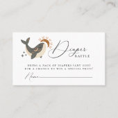 Celestial Whale Diaper Umschließungskarte Platzkarte (Vorderseite)