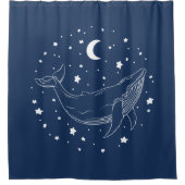 Celestial Whale Duschvorhang (Vorderseite)