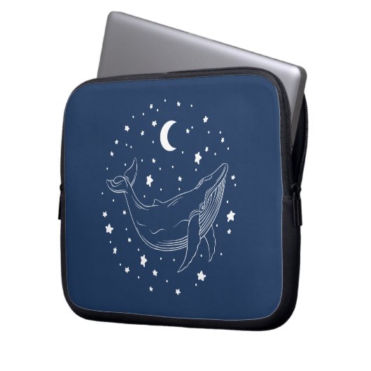 Celestial Whale Laptopschutzhülle (Vorderseite Links)
