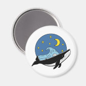 Celestial Whale Magnet (Vorderseite/Rückseite)