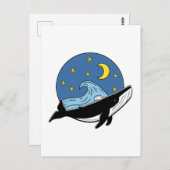 Celestial Whale Postkarte (Vorne/Hinten)
