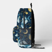 Celestial Whale Under Sea Monogram Bedruckter Rucksack (Rechts)