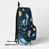 Celestial Whale Under Sea Monogram Bedruckter Rucksack (Links)