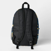 Celestial Whale Under Sea Monogram Bedruckter Rucksack (Rückseite)