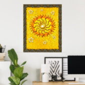 Celestial Whimsey Sun Poster (Heimbüro)