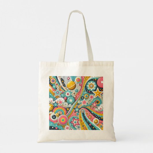 "Celestial Whimsy" Tote Bag Tragetasche (Rückseite)