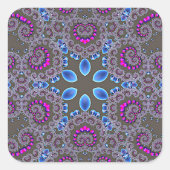 Celestial Whirl Quadratischer Aufkleber (Vorderseite)