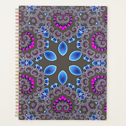 Celestial Whirl Spiral Notebook Planer (Vorderseite)