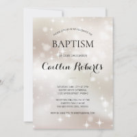 Celestial White Gold Stars Taufe Christening