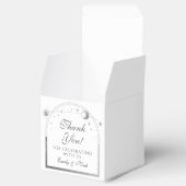 Celestial White Gold Sun Moon Stars Hochzeit Geschenkschachtel (Geöffnet)