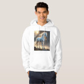 Celestial White Horse Fantasy Art T - Shirt 🌄 ✨ (Vorne ganz)