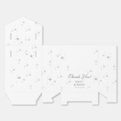 Celestial White Silver Sun Moon Astronomie Hochzei Geschenkschachtel (Ungefaltet)