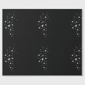 Celestial White Stars Theme Geschenkpapier (Flach)