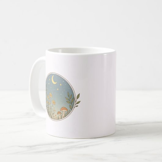 Celestial Wildflower Scene Kaffeetasse (Vorderseite Links)