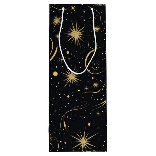 Celestial Wine Gift Bag Geschenktüte Für Weinflaschen (Rückseite)