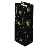 Celestial Wine Gift Bag Geschenktüte Für Weinflaschen (Vorderseite Schrägansicht)