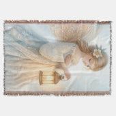 Celestial Winter Angel Lantern of Comfort Decke (Vorderseite)