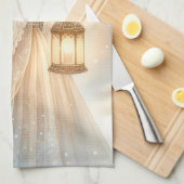 Celestial Winter Angel Lantern of Comfort Geschirrtuch (Viertel Falte)