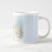 Celestial Winter Angel Lantern of Comfort Jumbo-Tasse (Rechts)