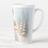 Celestial Winter Angel Lantern of Comfort Milchtasse (Rechts)