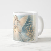 Celestial Winter Angel Lantern of Grace Jumbo-Tasse (Vorderseite Rechts)